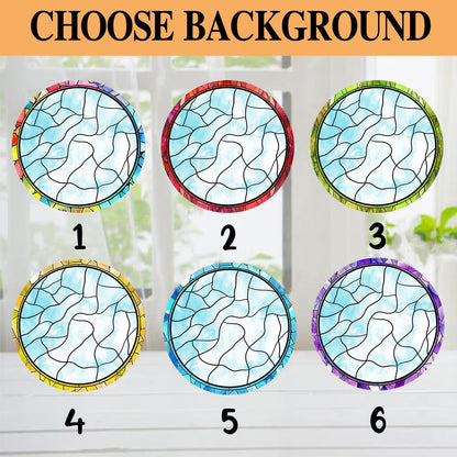 Personalized Dog Memorial Suncatcher, Pet StainedGlass Window Hanging, Sympathy Gift for Loss of Cat, Remembrance Gift for Dog Cat Lovers - product image 6