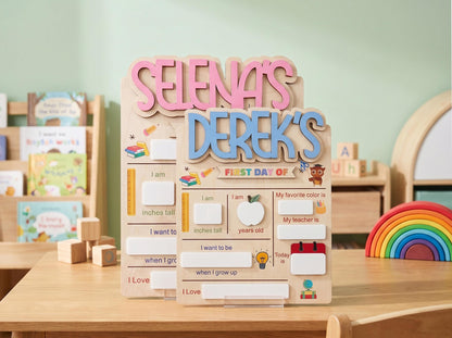 Personalized Back to School Sign, First Day of School Sign, Preschool, Kindergarten 1st Day of School Sign, School Board, Last Day of School - product image 3