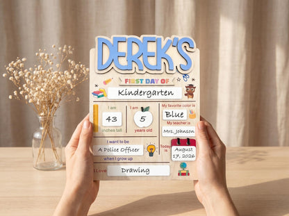 Personalized Back to School Sign, First Day of School Sign, Preschool, Kindergarten 1st Day of School Sign, School Board, Last Day of School - product image 12