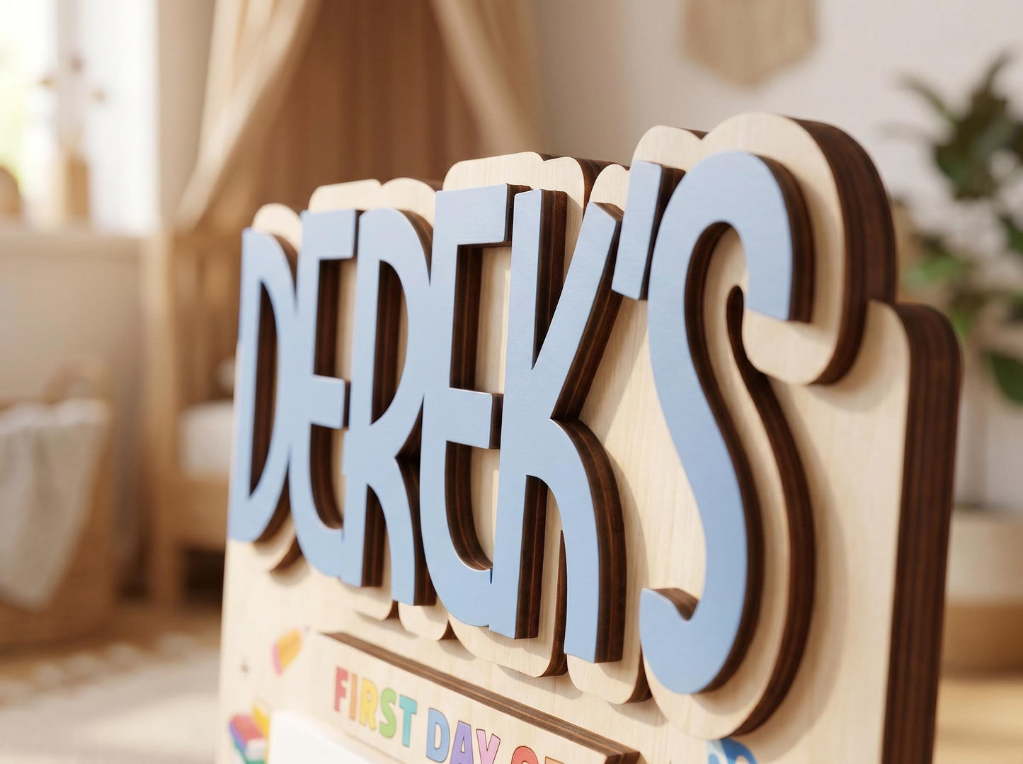 Personalized Back to School Sign, First Day of School Sign, Preschool, Kindergarten 1st Day of School Sign, School Board, Last Day of School - product image 9
