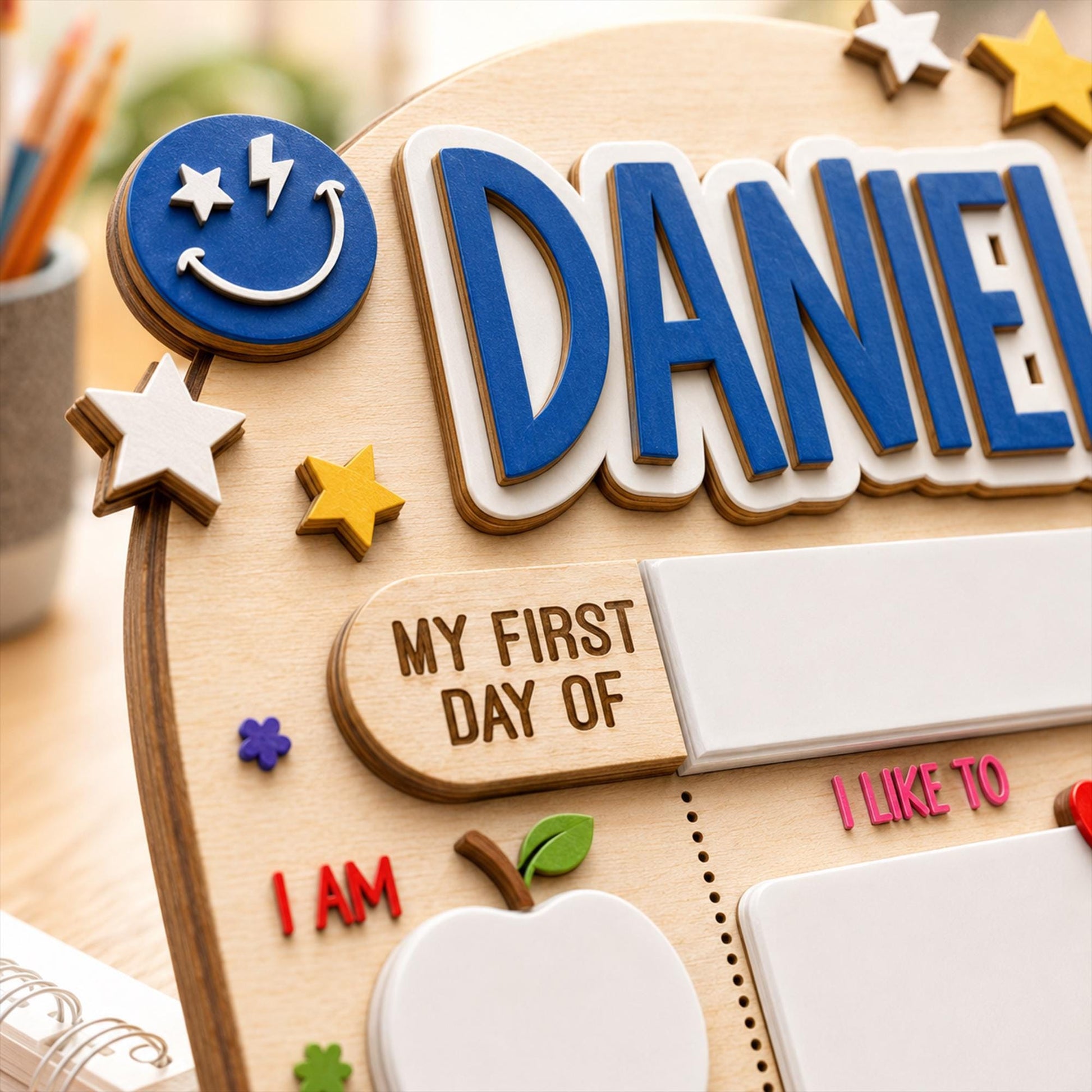 Custom First Day of School Sign, First and Last Day School Board, Preschool Kindergarten Photo Prop, Reusable Dry Erase Back to School Sign - product image 10