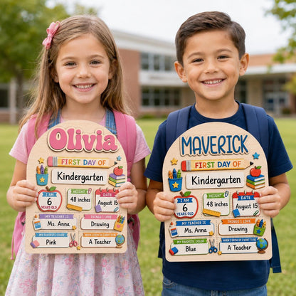 Custom First Day of School Board, Personalized 3D Back to School Sign, Interchangeable First & Last Day School Board - product image 7