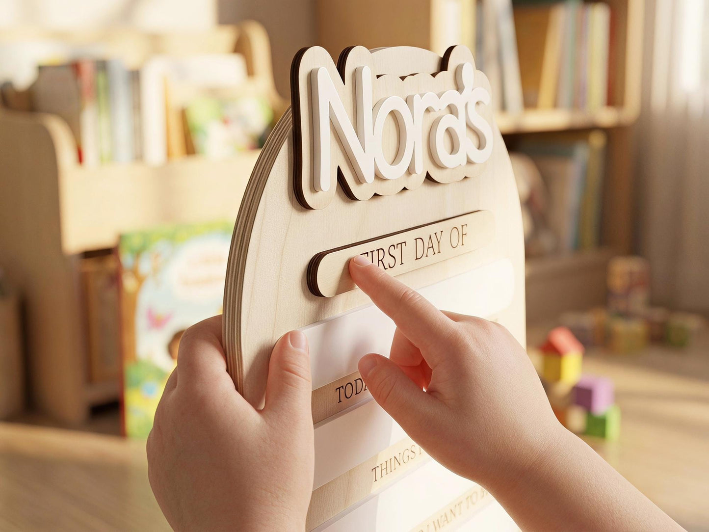 Reusable First Day of School Board, 1st Day of School Sign, Last Day of School Sign,Custom Name Sign,Preschool Back To School Dry Erase Sign - product image 4