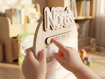 Reusable First Day of School Board, 1st Day of School Sign, Last Day of School Sign,Custom Name Sign,Preschool Back To School Dry Erase Sign - product image 4