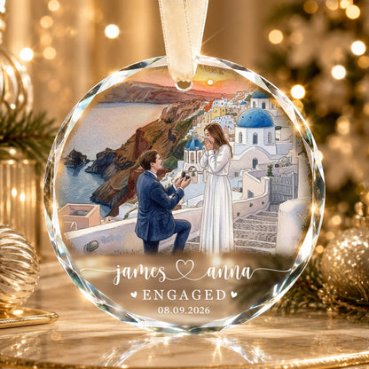 Personalized Engagement Christmas Ornament, 1st Christmas Engaged Ornament, Engagement 2026 Gift, Engaged 2026 Ornament With Photo - product image 18